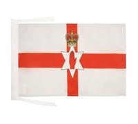 AZ FLAG Bandiera Irlanda del Nord 45x30cm - BANDIERINA Irlandese 30 x 45 cm cordicelle