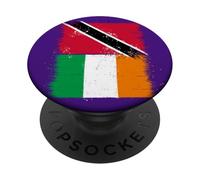 Bandiera Irlanda Trinidad Tobago di Orgoglio Irlandese Trini PopSockets PopGrip Adesivo