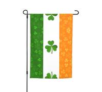 bandiera irlandese Bandiera decorativa da giardino 30,5 x 45,7 cm, 100% fibra di poliestere, tessuto spesso, universale per tutte le stagioni