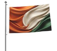 Bandiera irlandese con elementi bandiera da giardino da 0,9 x 9,6 m, bandiere da giardino su entrambi i lati, resistente allo sbiadimento, bandiera per esterni, divertente bandiera per le vacanze, con