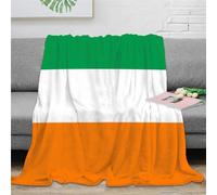 Bandiera irlandese Coperta in Flanella Per Divano,letto Morbida E Accogliente Bandiera nazionale Coperta Quattro Stagioni Per Adulti O Bambini 60x80inch(150x200cm)