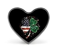Bandiera irlandese degli Stati Uniti Irlanda Carino Spilla Distintivo A Forma di Cuore Pin Cappello Abbigliamento Gioielli Accessori Regali per Festa di Nozze