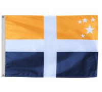 Bandiera Isles of Scilly con occhielli - fatta a mano nel Regno Unito
