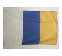 BANDIERA ISOLE CANARIE SENZA STEMMA 150x90cm - BANDIERA CANARIAS IN SPAGNA 90 x 150 cm speciale esterno - AZ FLAG