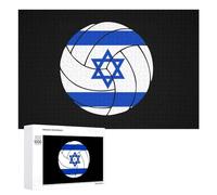 Bandiera Israele Pallavolo Puzzle per Adulti Famiglia Attività Giochi Home Decor Puzzle 1000 PCS