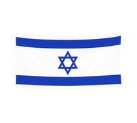 Bandiera israeliana con stampa per interni ed esterni festivi festivi festeggiamenti Halloween evento sfondo decorazione