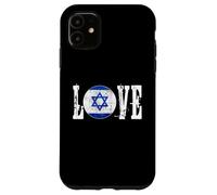 Bandiera israeliana della stella di David I Love Israele Country Pro Jewish Custodia per iPhone 11