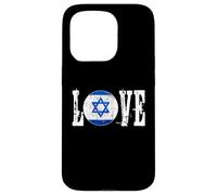 Bandiera israeliana della stella di David I Love Israele Country Pro Jewish Custodia per iPhone 15 Pro