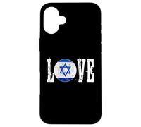 Bandiera israeliana della stella di David I Love Israele Country Pro Jewish Custodia per iPhone 16 Plus