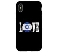 Bandiera israeliana della stella di David I Love Israele Country Pro Jewish Custodia per iPhone X/XS