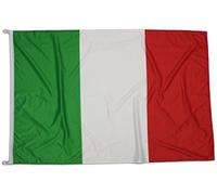Bandiera Italia 150x100 cm in Stampa Serigrafica da 160g/m², Bandiera Italiana 150x100 Lavabile, Bandiera dell'Italia 150x100cm in Stamina di Poliestere con Cordino e con Doppia Cucitura perimetrale