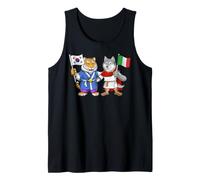 Bandiera Italia Corea del Sud Radici Italo-Coreane eredità Canotta