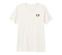 Bandiera Italia Cuore Design Maglietta Premium