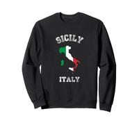 Bandiera Italia Distressed Sicilia Pride Felpa
