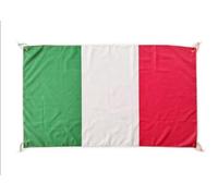 Bandiera Italia Grande 150 x 90 cm per Balcone con 4 Occhielli e Fascette - Eventi Sportivi
