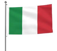 Bandiera italiana 1,5 x 2,4 m, doppia faccia, resistente, per esterni e giardino, perfetta per camera da letto e giardino