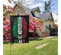 Bandiera italiana con leone, bifacciale, 28x40 pollici, decorazione per esterni