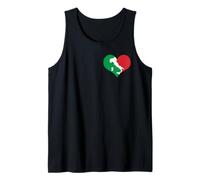 Bandiera Italiana Cuore Italia Love Italia Mappa Patrimonio Famiglia Canotta