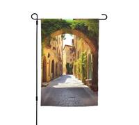 Bandiera italiana da giardino 30,5 x 45,7 cm, per primavera, estate, autunno, inverno, bandiere stagionali, bandiere su entrambi i lati, bandiere per le vacanze, per esterni e interni, per decorazioni