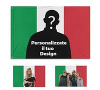 Bandiera Italiana Personalizzate Personalizzato le tue foto - Stile Classico,Stile Retrò - Design interessante per decorare Musical, Negozi, Club, Camere da letto, Feste