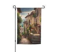 Bandiera italiana toscana 12x18 pollici, bandiera da giardino bifacciale per interni, da appendere alla parete, poster, grande striscione, cartello, bandiere per esterni