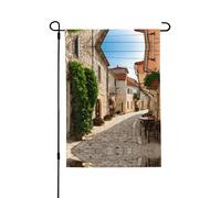 Bandiera Italiana Toscana double-face da giardino 71,1 x 101,6 cm (leggera) - vivace stampa all-over decorazione per cortile, giardino, terrazza o portico