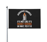 Bandiera Its Not Like Its Rocket Science Oh Wait Yes It Is Banner Doppia Faccia Appendere Bandiere Per Spiaggia Decorazione Prato 90X150Cm