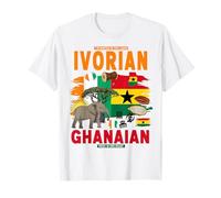 Bandiera ivoriana Ghana Roots idea per le donne Costa d'Avorio Ghana Maglietta