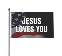 Bandiera Jesus Loves You 90x150cm