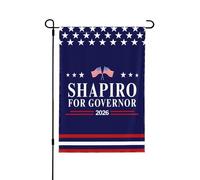 Bandiera Josh-Shapiro 2026 Shapiro per il governatore della Pennsylvania, decorazione per la casa, bar, giardino, 12x18 pollici