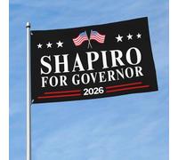 Bandiera Josh-Shapiro 2026 Shapiro per il governatore della Pennsylvania, per esterni, per decorazioni da giardino, 3x5, con 2 occhielli