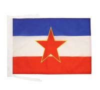 BANDIERA JUGOSLAVIA 45x30cm - BANDIERINA JUGOSLAVA - IUGOSLAVIA 30 x 45 cm cordicelle - AZ FLAG