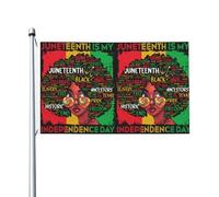 Bandiera Juneteenth È Il Mio Giorno Dell'Indipendenza, Donne Nere Personalizzata Garden Flag Colore Vivido Bandiere Pirata Per Raduni Home Bar 3X5Ft