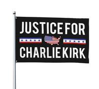 Bandiera Justice For Charlie Kirk 4x6 Bandiera da giardino per esterni con 2 occhielli