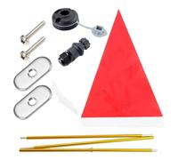 Bandiera Kayak - Supporto per bandiera in kayak, accessori per fai da te kayak base stabile | Installazione facile da tracciare Mount Flagolpole pieghevole Flag di sicurezza, bandiera per in