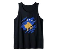 Bandiera kosovara del Kosovo Canotta