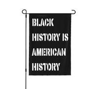 Bandiera "La storia dei neri è storia americana" - Mese dell'orgoglio - 30x45 cm - Bandiere bifacciali per gia