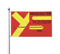 Bandiera La Tribù Sioux Yankton Doppie Cuciture Garden Flag Resistente Ai Raggi Uv Bandiere Pirata Per Bar Home Interno 3X5Ft