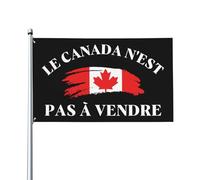 Bandiera Le Canada N'Est Pas à Vendre 3x5 Ft Banner per casa Cartello per cantiere navale esterno