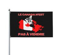 Bandiera "Le Canada N'Est Pas à Vendre" 3x5, "Il Canada non è in vendita", bandiere da giardino con 2 occhielli, arazzo, striscione da giardino, senza asta