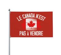 Bandiera "Le Canada N'Est Pas à Vendre" 3x5, "Il Canada non è in vendita", bandiere da giardino con 2 occhielli, arazzo, striscione da giardino, senza asta