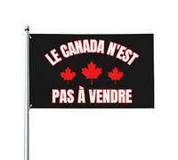 Bandiera "Le Canada N'Est Pas à Vendre" 3x5, "Il Canada non è in vendita", bandiere da giardino con 2 occhielli, arazzo, striscione da giardino, senza asta