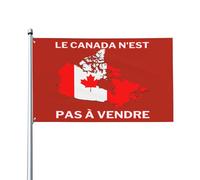 Bandiera "Le Canada N'Est Pas à Vendre" 3x5, "Il Canada non è in vendita", bandiere da giardino con 2 occhielli, arazzo, striscione da giardino, senza asta