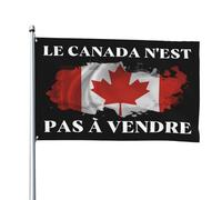 Bandiera Le Canada N'Est Pas à Vendre 4x6 Ft Banner Home House Boat Cartello da cortile su un lato