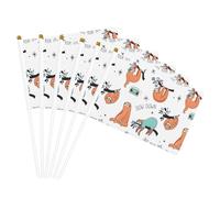 Bandiera leggera con bradipo marrone su entrambi i lati, per feste, parate, decorazioni per la casa, celebrazioni