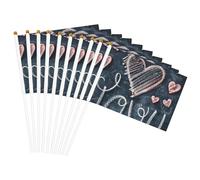 Bandiera leggera con scritta "I Love You Words with Hearts" (lingua italiana non garantita)