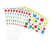 Bandiera leggera con stampa a pois colorati, per feste, eventi, anniversari, varie occasioni
