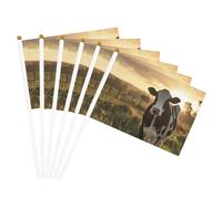 Bandiera leggera con stampa di mucche da latte, per interni ed esterni, eventi e feste