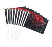 Bandiera leggera con stampa rosa rossa e nera, per interni ed esterni, eventi e feste