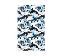 Bandiera leggera decorativa con delfino orca e delfino, bandiere stagionali, per interni ed esterni, patio, prato, giardino